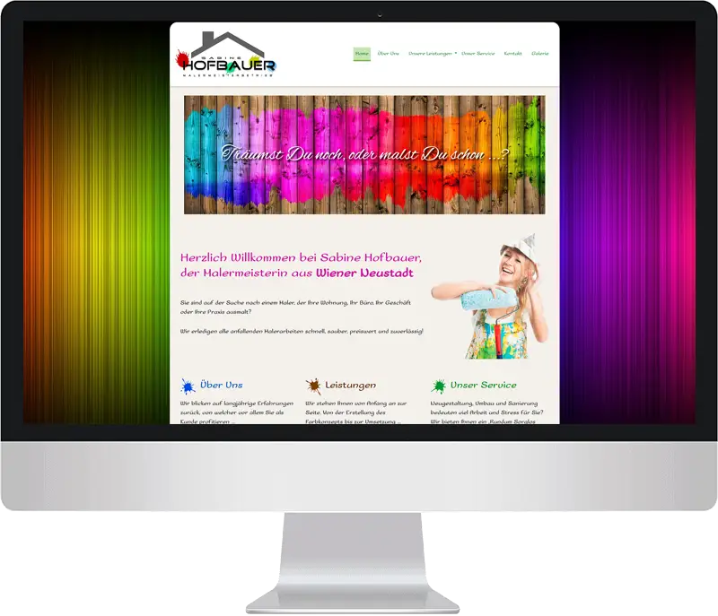 kundenwebseite malermeister webdesign alcor webagentur wien